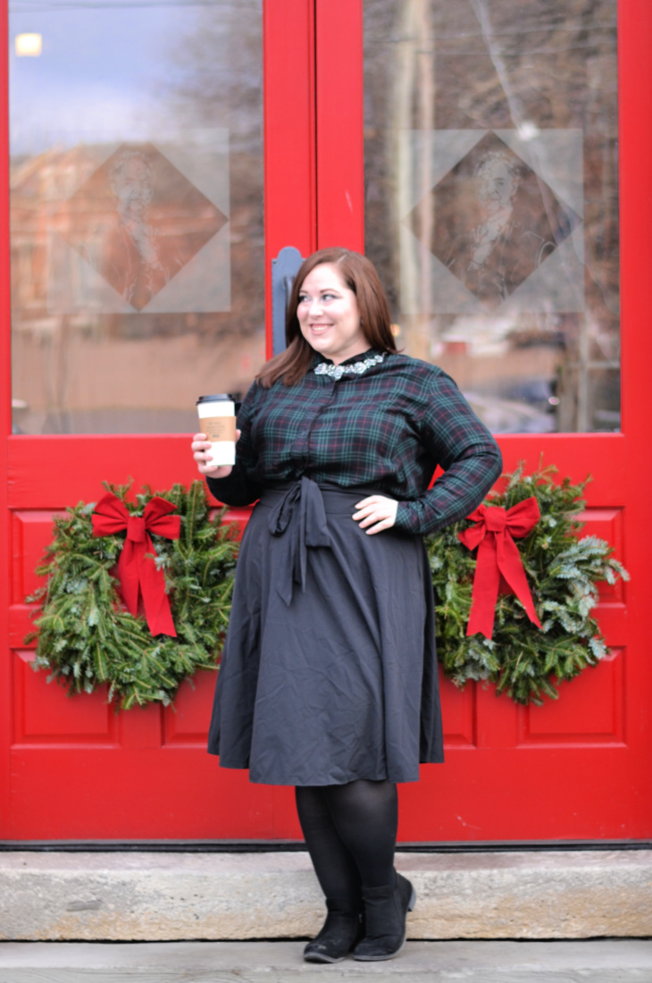 How to Dress Up a Plaid Shirt for the Holidays - Kentucky Girl