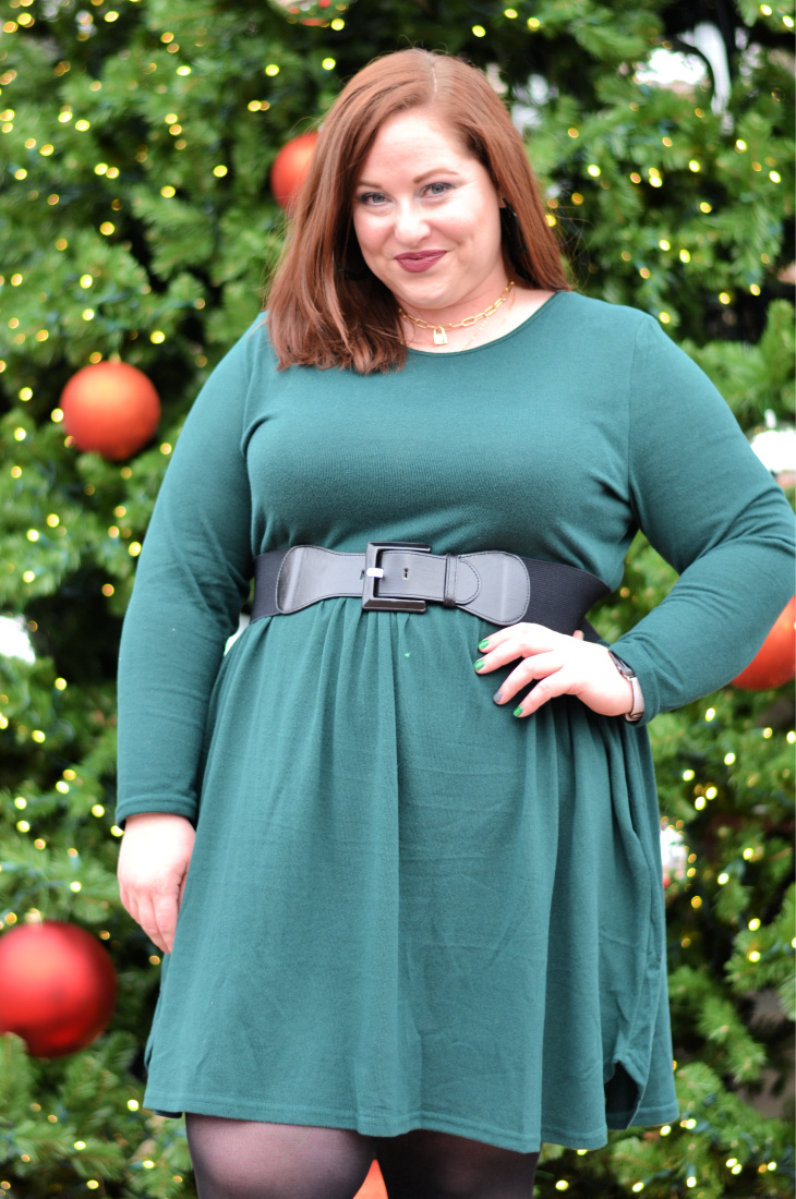 Green Winter Dress - Kentucky Girl Ramblings